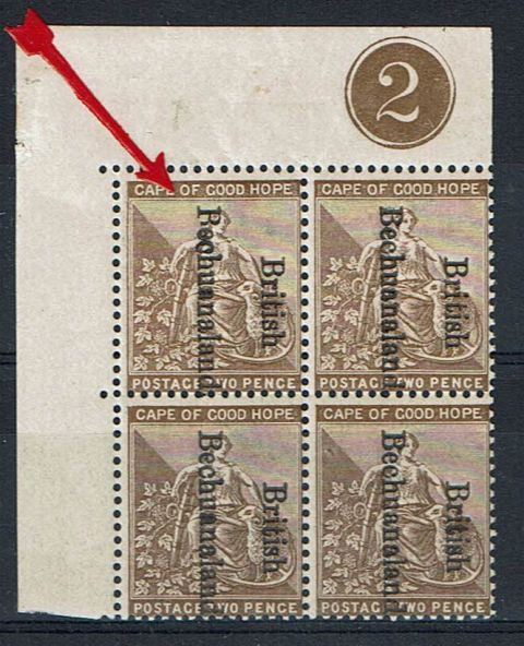 Image of Bechuanaland - British Bechuanaland SG 39/39var UMM British Commonwealth Stamp